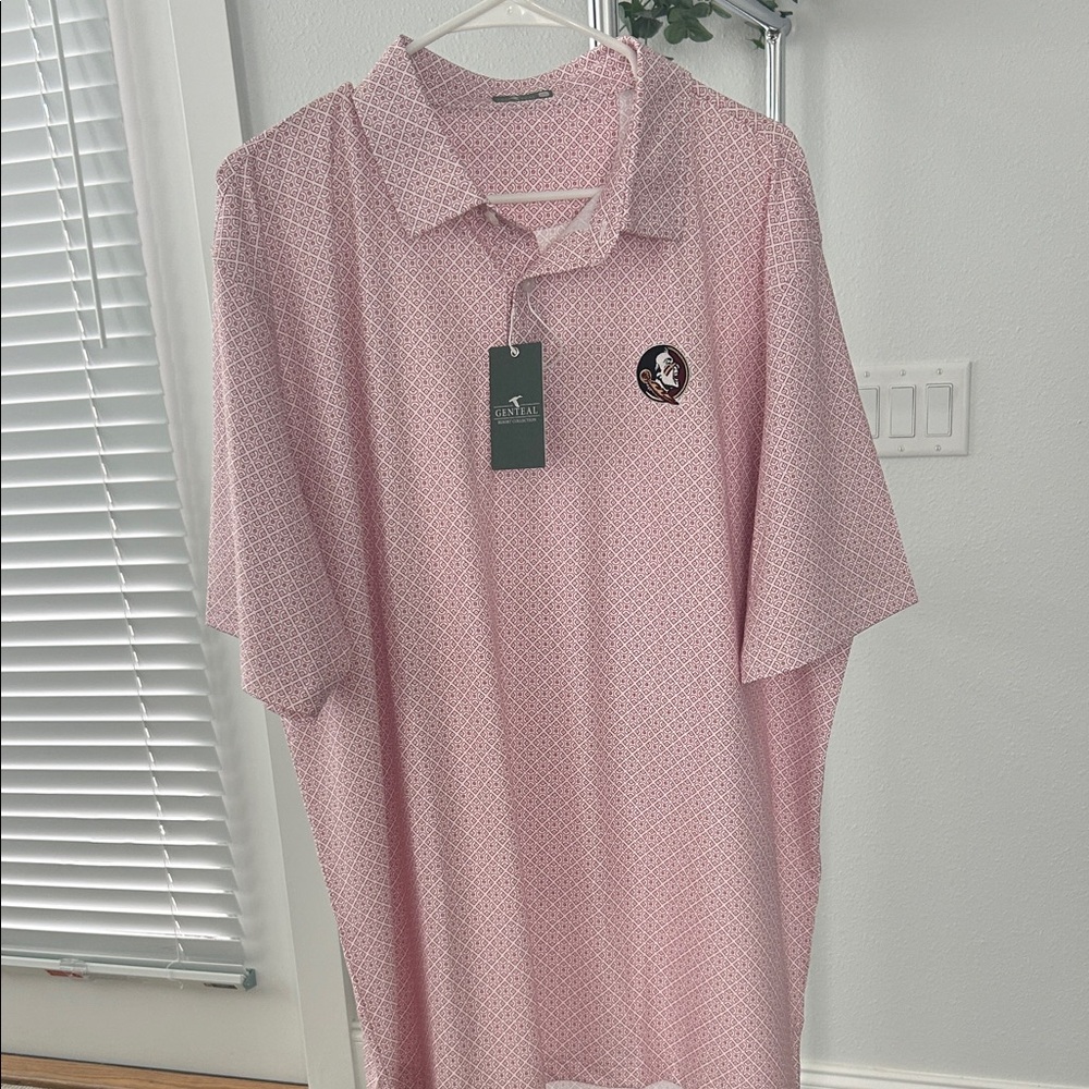 Men’s Genteal FSU Polo Shirt - Picture 3 of 4